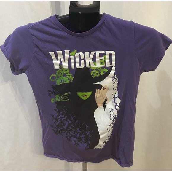 Wicked Wear Tops - Wicked Broadway Play Purple Tee Women s size S